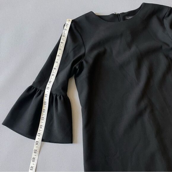 Zara Bell Sleeve Black Dress EUC Women’s Size Small - Picture 6 of 7